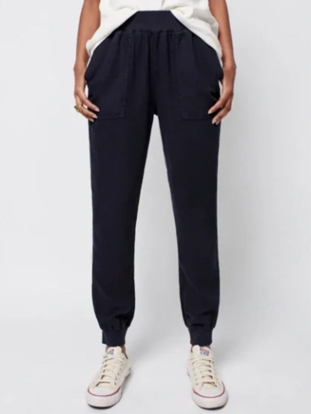 NWT Faherty Arlie Day Jogger Pant Washed Black Size XS